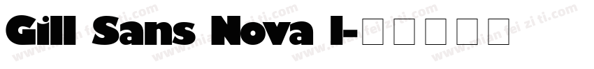 Gill Sans Nova l字体转换